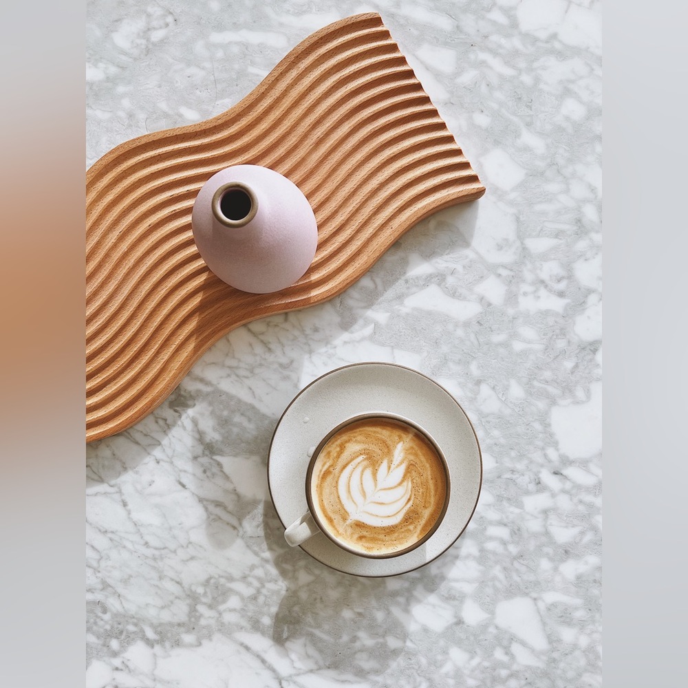 Abstract Wood Tray